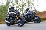 画像: 左が「MT-10 SP ABS」、右が「MT-10 ABS」。