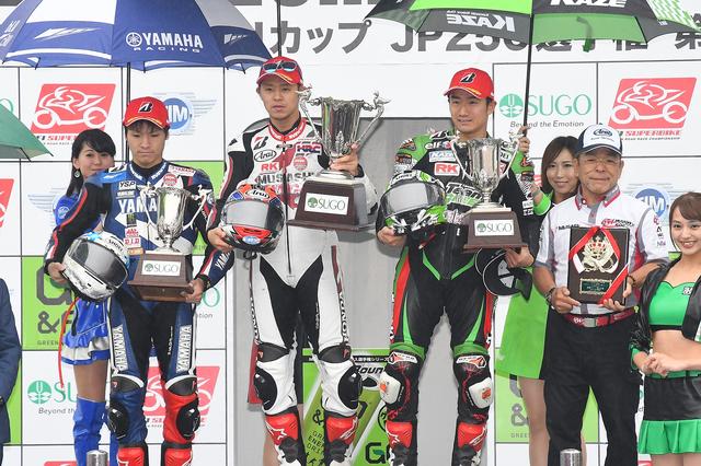 画像: 高橋が2連勝、野左根と渡辺は初表彰台、という顔ぶれ 高橋と渡辺、もう27歳なんですね 野左根は21歳です photo (C)MFJ PROMOTION