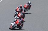 画像: 國井、山中、アヌア、埜口の順 最終ラップのオーダーもコーナーごとにクルクル変わります