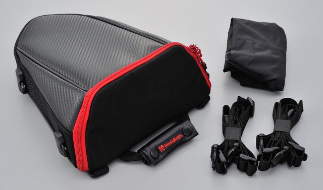 画像: カーボン&レッド カーボン調合皮&1680Dポリエステル(レッドファスナー仕様) ■8500円