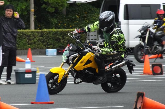 画像: C1宮田選手。私と同じグロムだけど、どんなカスタムでどんなグロムになっているのか知りたかったのだ。