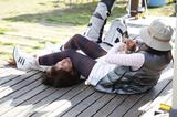 画像: なんと、「理子ちゃん、プロレス技かけて!」と、キャットファイターの、あたしに、おねだり( ꒪⌓︎꒪) これが、礼子パワーなんでしょうね¨̮