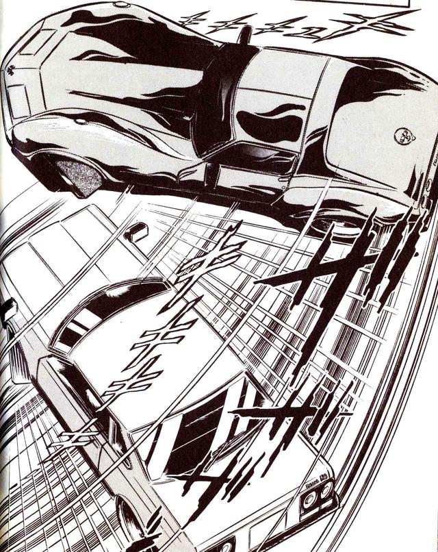 画像: 大パワーFR という車体を活かしたドライビングが緋沙子の真骨頂。作品中のあらゆる場面でドリフトで駆け抜けるコルベットが見られる。©️新谷かおる
