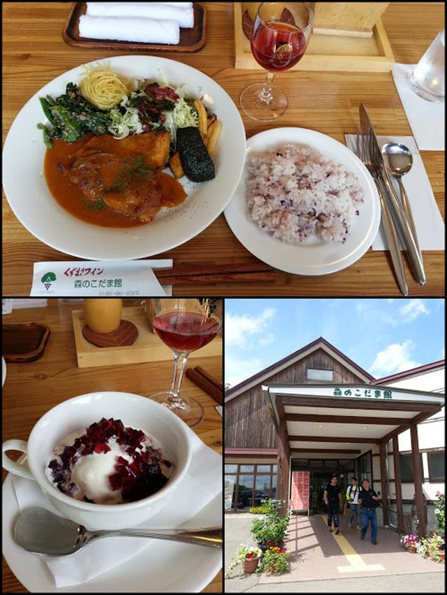画像: 「 菜・彩・鶏の味噌漬けロースト」とデザートに「山ぶどう酢イーツ」を頂きました! 味噌ソースと柔らかい鶏肉が よく絡んで凄く美味しかった~。山ぶどう酢のアイスも最高です!