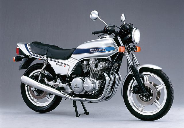 画像: HONDA CB750F(1979年) ●空冷4ストDOHC4バルブ並列4気筒●748cc●68PS/9000rpm●5.9kg-m/8000rpm●228kg(乾燥)●−●20L●3.25-19・4.00-18■53万8000円(当時)