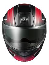 画像1: Kabuto KAZAMI XCEVA(カザミ・エクセヴァ)フラットブラックレッド ■価格:34,000円(+消費税)