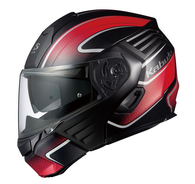 画像4: Kabuto KAZAMI XCEVA(カザミ・エクセヴァ)フラットブラックレッド ■価格:34,000円(+消費税)