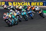 画像: 写真はイギリスGPの決勝 moto3はいつも、予選決勝を問わず、こんなかんじでセッションが進んでます