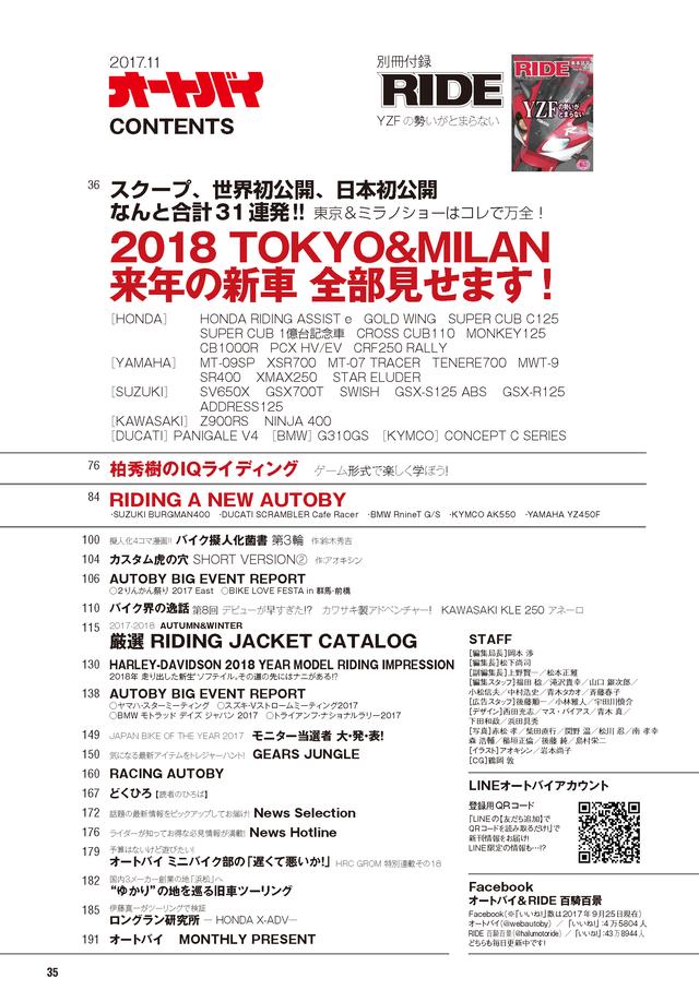 画像2: 【東京モーターショー2017】【EICMA2017】の出展車両をスクープ!