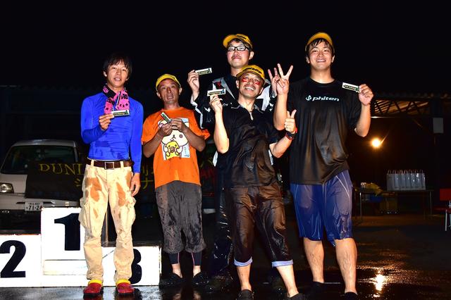 画像: 今大会での昇格者 山根恭一(C1→B級) 平井秀宗(C2→C1級) 地下和宏(C2→C1級) 吉田拓磨(NO→C1級) 末富嘉博(NO→C2級)