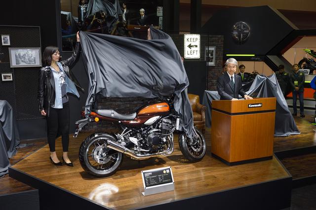 画像: 東京モーターショー2017 Z900RS発表の様子。