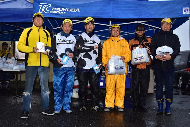 画像: B級 1位・中嶋秀和 2位・中川克己 3位・市村直生 4位・和田信行 5位・富屋一彦 6位・河村志信