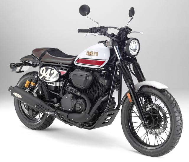 画像: SCR950 AUTHENTIC外装セット <セット内容>■税込価格:10万8000円 ・フューエルタンク ・サイドカバー(数字は排気量を表現) ・Authentic Sportsステッカー(左右、リアフェンダー用)