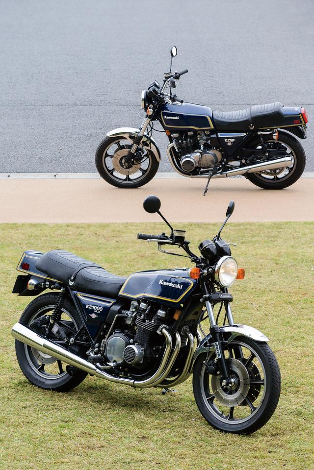 画像: 一方角Zは丸Zより車種が少ない。約半分。Z1000Mk‐Ⅱ、Z750FX、Z1‐Rも入れてもこれだけ。