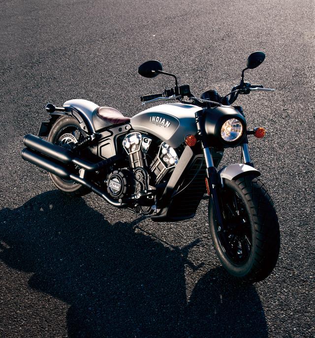 画像: INDIAN SCOUT BOBBER 最高出力:94PS 最大トルク:9.95㎏-m/6000rpm 価格:199万円〜203万円