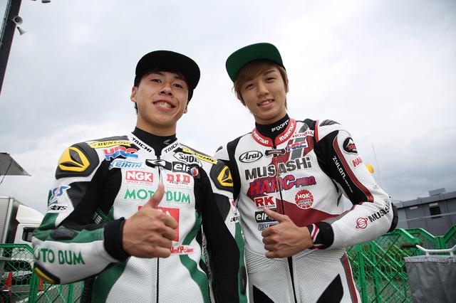画像: 左がモトバムホンダからコハラRTに移籍する榎戸、右はJ-GP2からJSB1000にステップアップする水野