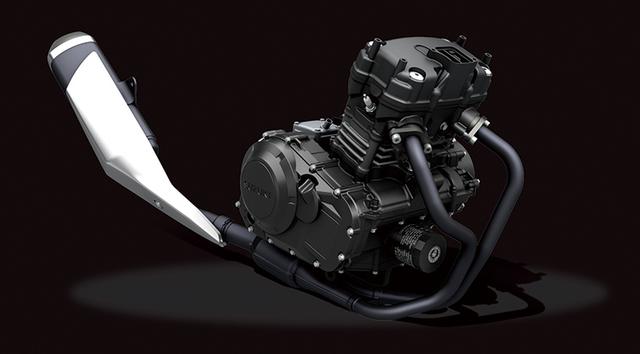 画像: 常用回転域での扱いやすさを追求した180度クランクSOHC2バルブ並列2気筒は、24PSというスペックだけを見ればライバルより見劣りするが、発進加速も力強く非力さは感じない。