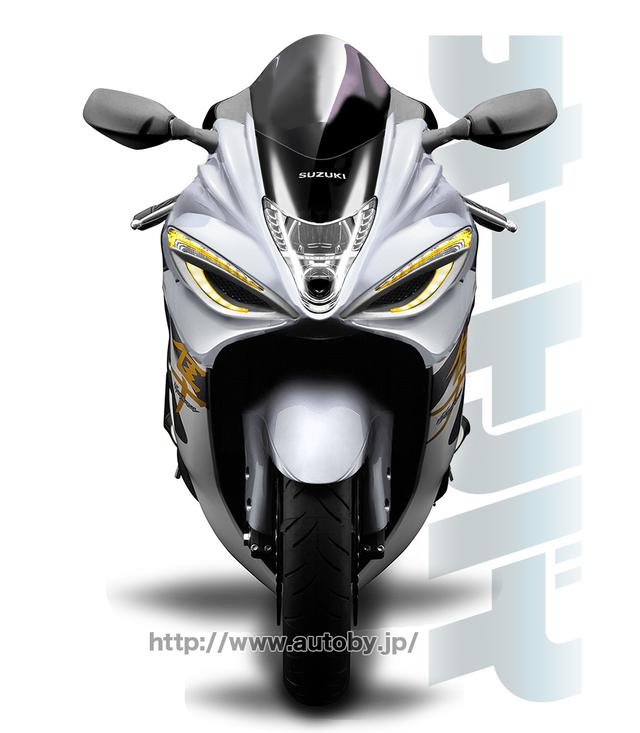 画像: SUZUKI HAYABUSA(本誌予想 CG:ATSUSHI TSURUOKA)