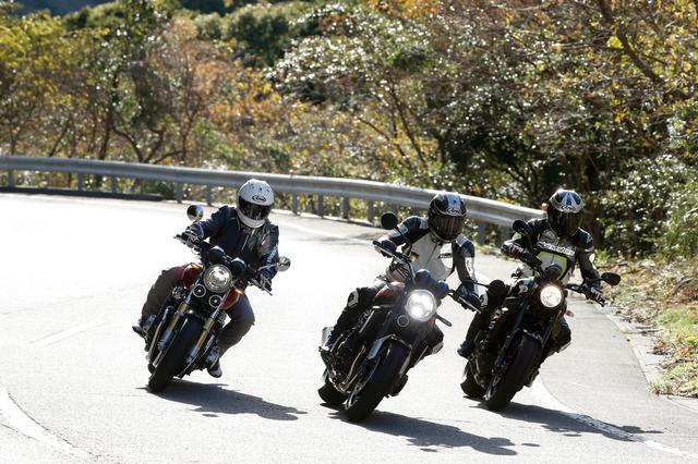 画像: 素直なZ900RS、強烈なXSR900に重厚感を楽しめるCB1100RS