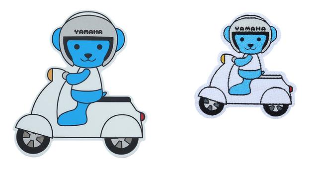 画像: バイクヤマハベアステッカー、バイクヤマハベアワッペン