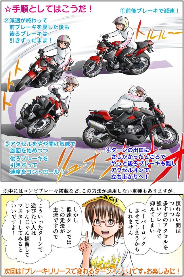 画像4: Motoジム! おまけのコーナー
(後ろブレーキを使った駆動力コントロール)
作・ばどみゅーみん
