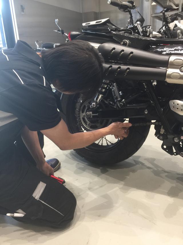 画像: チェーンなど調整して頂きました