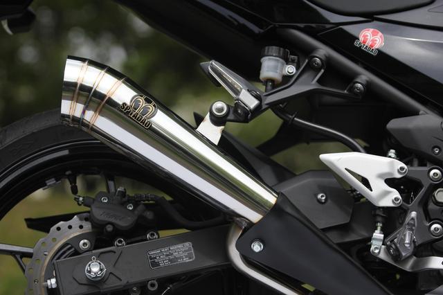 画像3: SP忠男から2018~ NINJA400適応のショートメガホンマフラーが登場