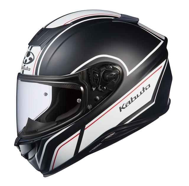画像: Kabuto AEROBLADE-5 SMART(フラットブラックホワイト)