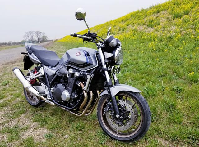 画像: すっごく菜の花がキレイだった^^ CB1300が映えるよね~