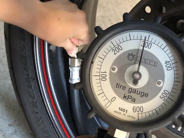 画像: タイヤは車両の指定空気圧で設定しています。