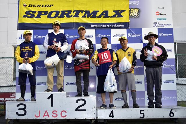 画像: A級入賞者。左から3位・吉野選手、1位・冨永選手、2位・小川選手、4位・早川選手、5位・辻家選手、6位・廣瀬選手