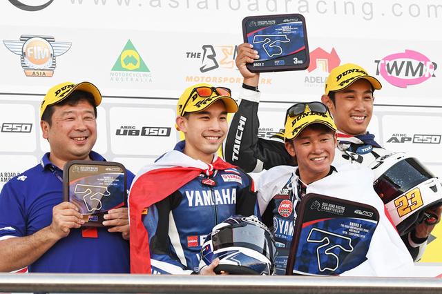 画像: 第2戦オーストラリアではヤマハ勢が表彰台を独占 優勝はユウキ、2位ラタポン、3位Mdラムダンでした 写真/Yamaha