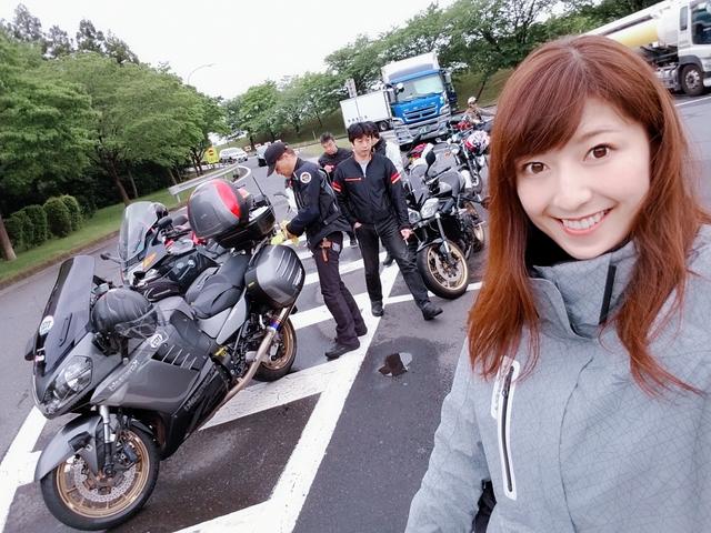 画像: 心配だった雨も、集合時間には小雨になって いい天気の中ツーリングへ行けたよ^^
