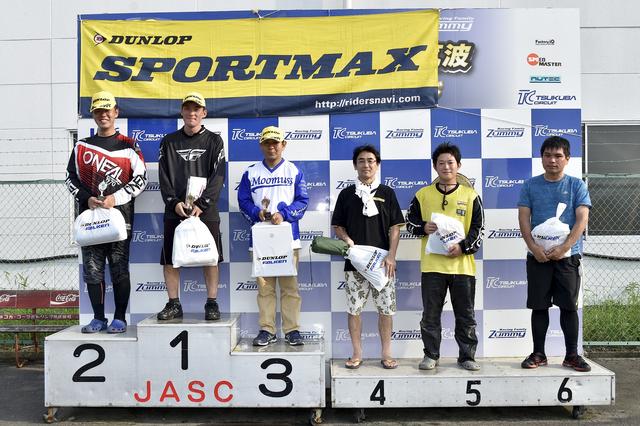 画像: NO級/1位・三輪嘉彦 2位・木下健三 3位・坂本博之 4位・沼崎清隆 5位・高沼 勇 6位・立田裕樹