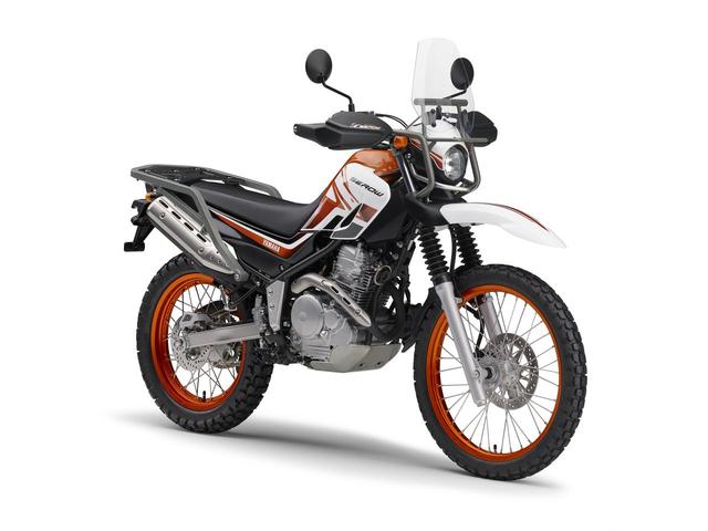 画像: YAMAHA TOURING SEROW 61万9920円 パープリッシュホワイトソリッド1(ホワイト/オレンジ)