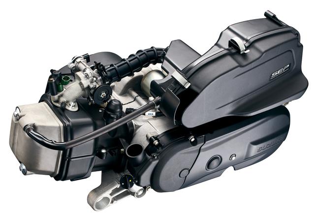 画像: エンジンは空冷で、環境に優しいSEPユニットを採用。パワーは9.4PSだが、軽量な車体をキビキビと走らせるうえ、省燃費も達成。