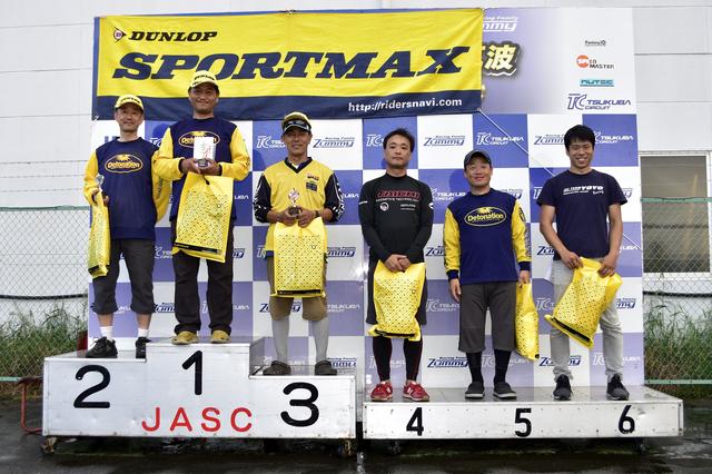 画像: 1位・作田隆義、2位・菊谷宏威、3位・辻家治彦、4位・大越研二、5位・竹村克、6位・大瀧豊明(全てA級)