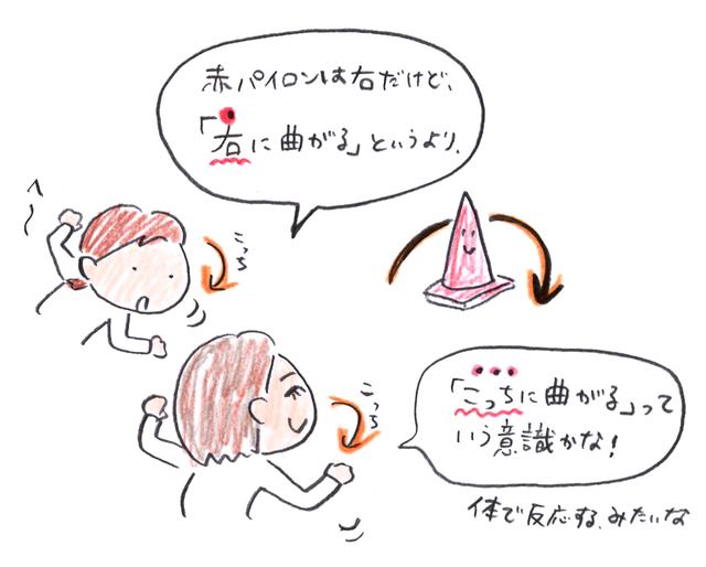 画像: 確かに走っているときに「次は右だから…」と考えて走っていると間に合わない。 「赤!こっち!」「左!こっち!」みたいな。難しそうなんだけど、意外とすんなり慣れました。 要するに、慣れもあるみたい!