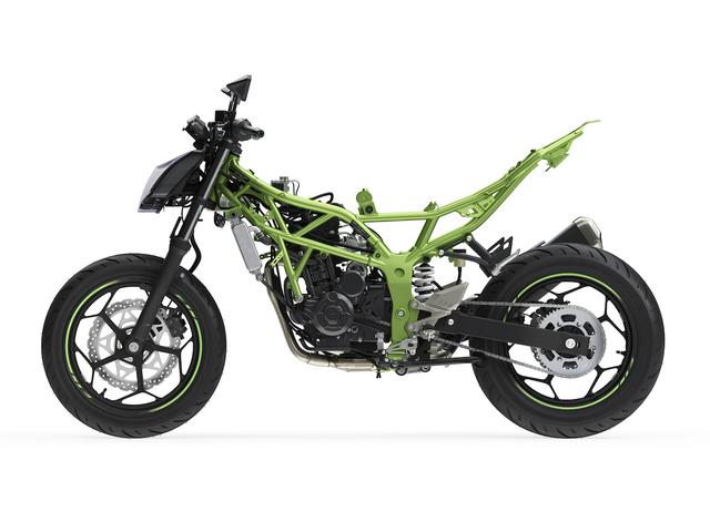 画像4: ニンジャ125と共通のコンポーネントながら カウルレスでさらに軽快な走りを実現