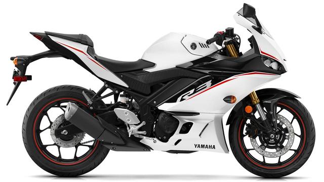 画像: YZF-R3 ABS ビビッドホワイト(北米) www.yamahamotorsports.com