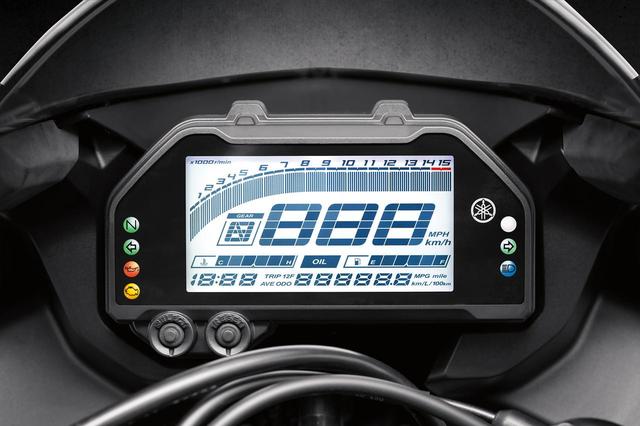 画像5: R1直系のデザインに倒立フォーク&液晶メーターを新採用