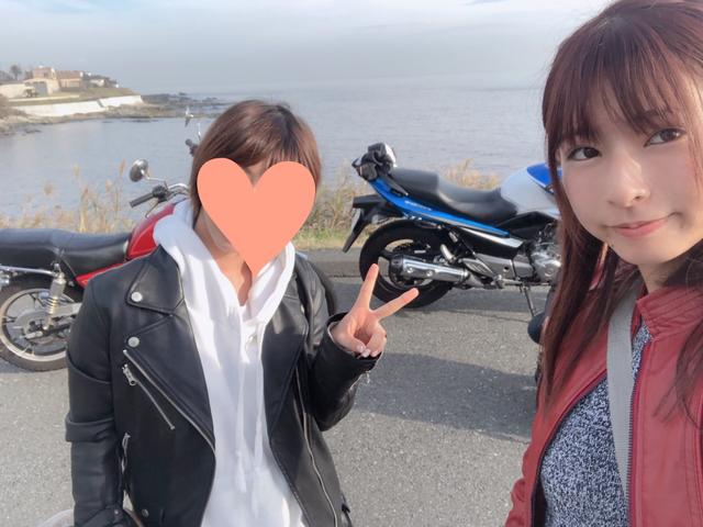 画像2: お友達と貝焼きを食べにツーリング♡(葉月美優)