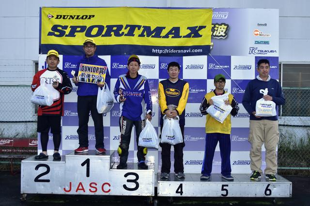 画像: 1位・稲葉有記、2位・福澤公之、3位・成田光佑、4位・高橋翔吾、5位・吉岡高広、6位・和木晴彦