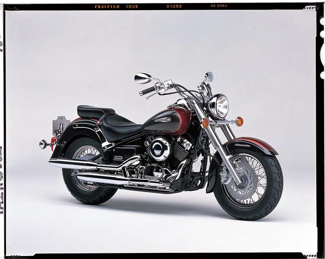 画像: 1998/2 YAMAHA ドラッグスタークラシック ●空冷4ストOHC2バルブV型2気筒●399㏄●33PS/7500rpm●3.3㎏-m/6000rpm●222㎏ ●130/90-16・170/80-15●64万9000円