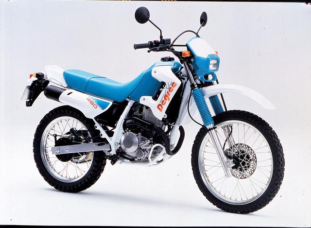 画像: 1991/4 HONDA XLディグリー ●水冷4ストDOHC4バルブ単気筒●249㏄ ●25PS/8000rpm●2.5㎏-m/6500rpm ●119㎏●2.75-21・4.60-18●37万9000円
