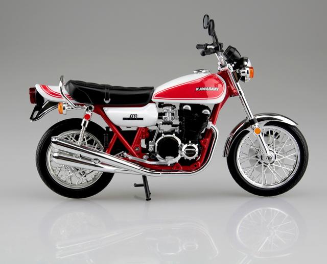 画像4: 1/12 完成品バイク KAWASAKI 750RS(Z2) 赤白カラー