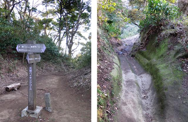 画像: 道中はけっこう険しめです。天園ハイキングコースには鎌倉ならではの「切通し」もあります。