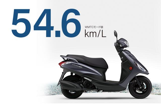 画像: ヤマハ125ccのスクーターでトップの低燃費 54.6km/L