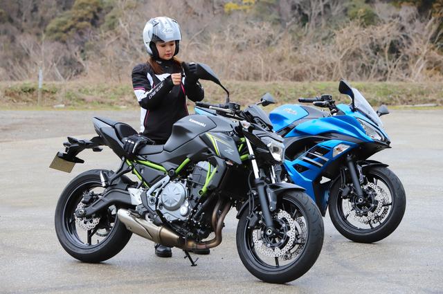 画像1: 平嶋夏海の「つま先メモリアル」
(第2回:KAWASAKI Z650、Ninja650)