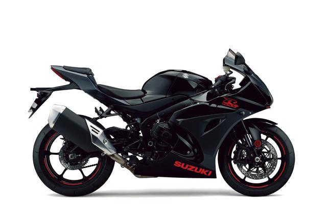 画像: スタンダードのGSX-R1000に2019年モデルで用意されたシンプルでダークな新色、グラススパークルブラック×メタリックマットブラックNo.2。